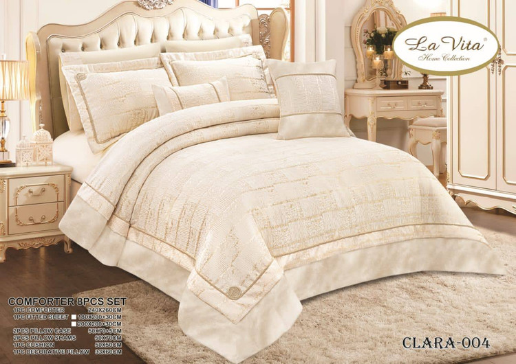 سرویس کامل روتختی 8 تکه Clara